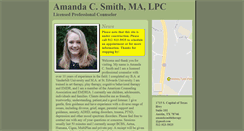Desktop Screenshot of amandasmithcounseling.com